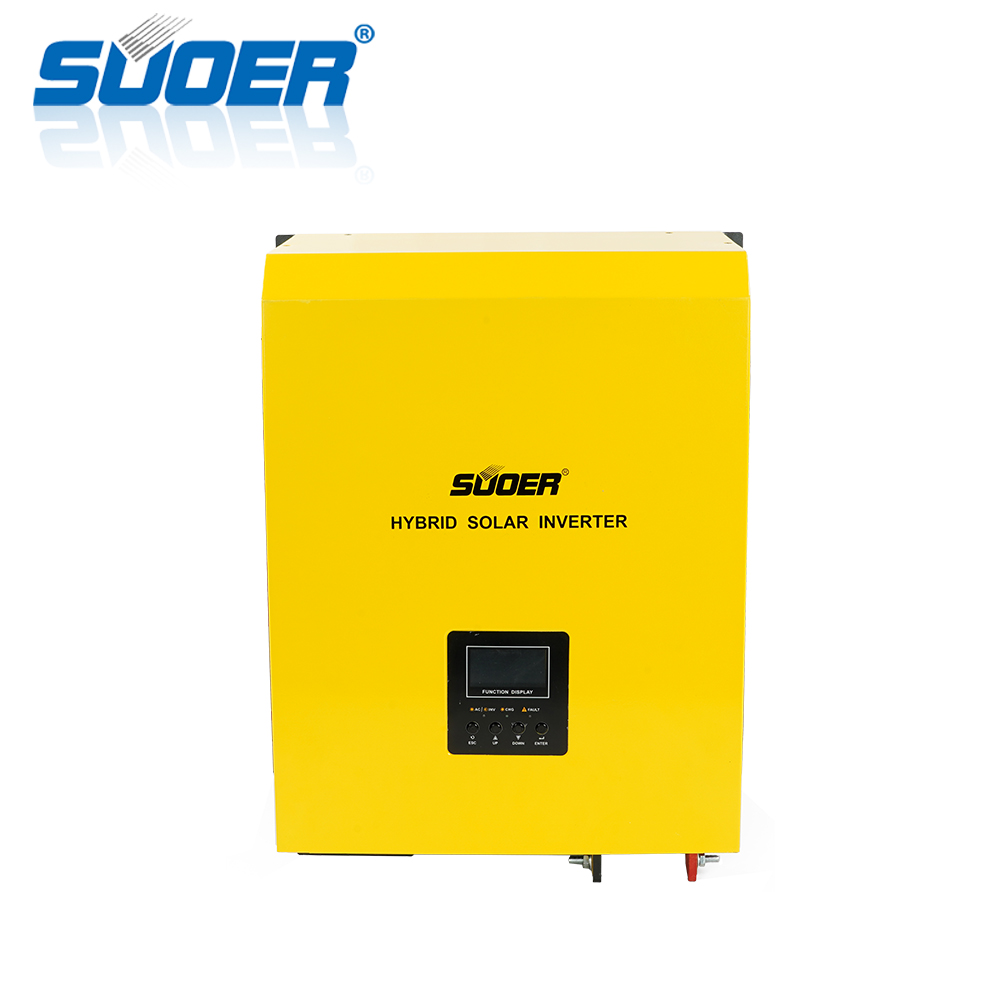 Suoer PL-5KVA 5000va 48VDC 220VAC 5KVA Pure Sine Wave Low Frequency Hybrid Solar Inverter with 50A Charger and MPPT Solar Controller 80A